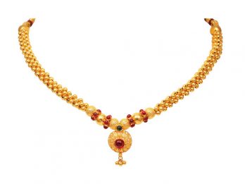 Gold Bead Filigree Design Thushi